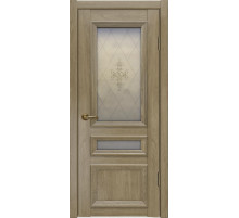 Межкомнатная дверь Luxor Вероника-03 (дуб натуральный)Со светлым стеклом, Дуб натуральный (легенда)